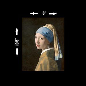 Girl with Pearl Earring - Large Vinyl Sticker Laptop Wall Art Vermeer Famous